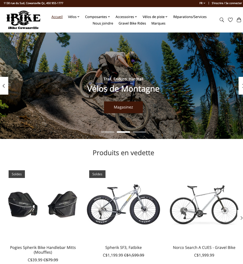 iBike Cowansville: Propulsé au niveau supérieur grâce au référencement web